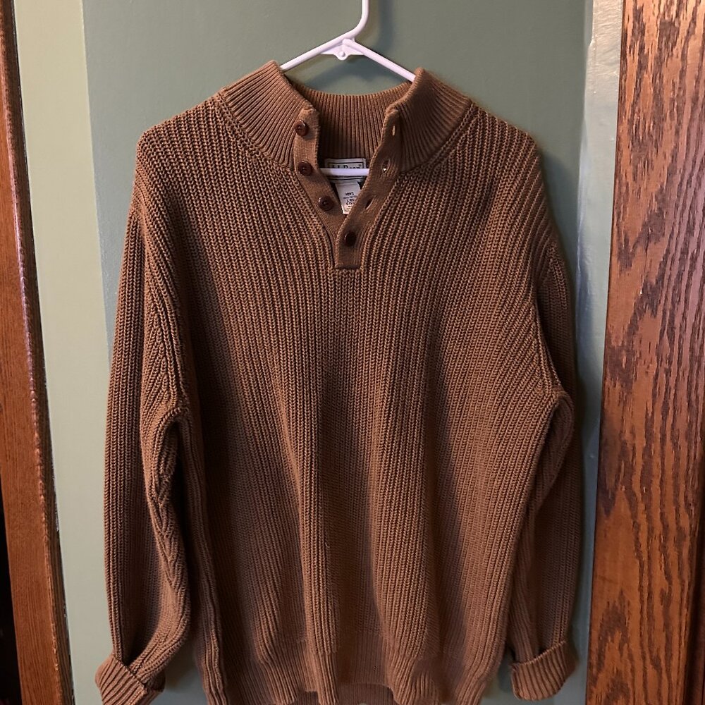 Fisherman-Core Rustic L.L. Bean Vintage Sweater Brown L